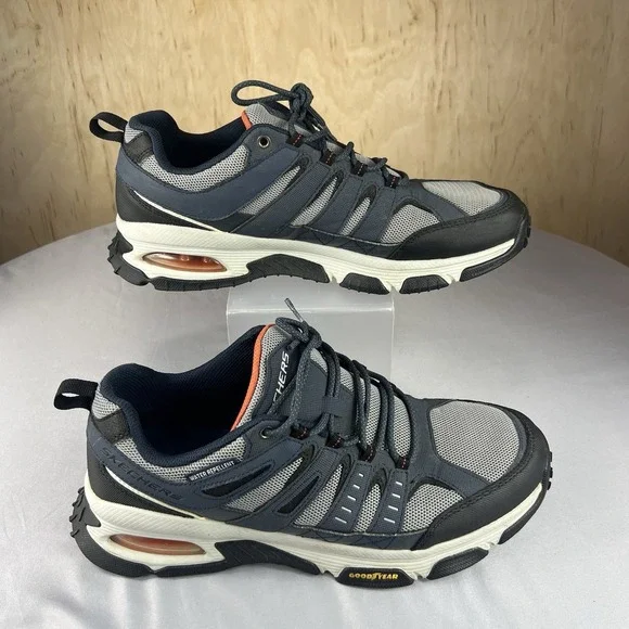 Skechers Skech-Air Envoy Men's 12 Gray Waterproof Walking Hiking Shoes - Picture 3 of 16